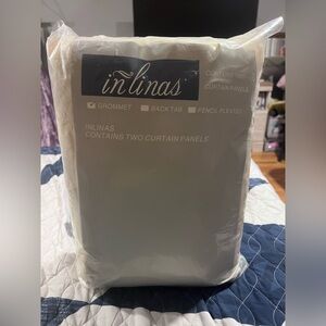 Inlinas Cream Curtain Panels